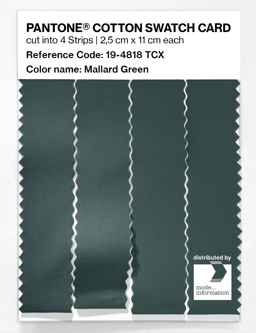 Artikelbild 3 des Artikels “PANTONE® COTTON SWATCH CARD 19-4818 TCX Mallard Green “