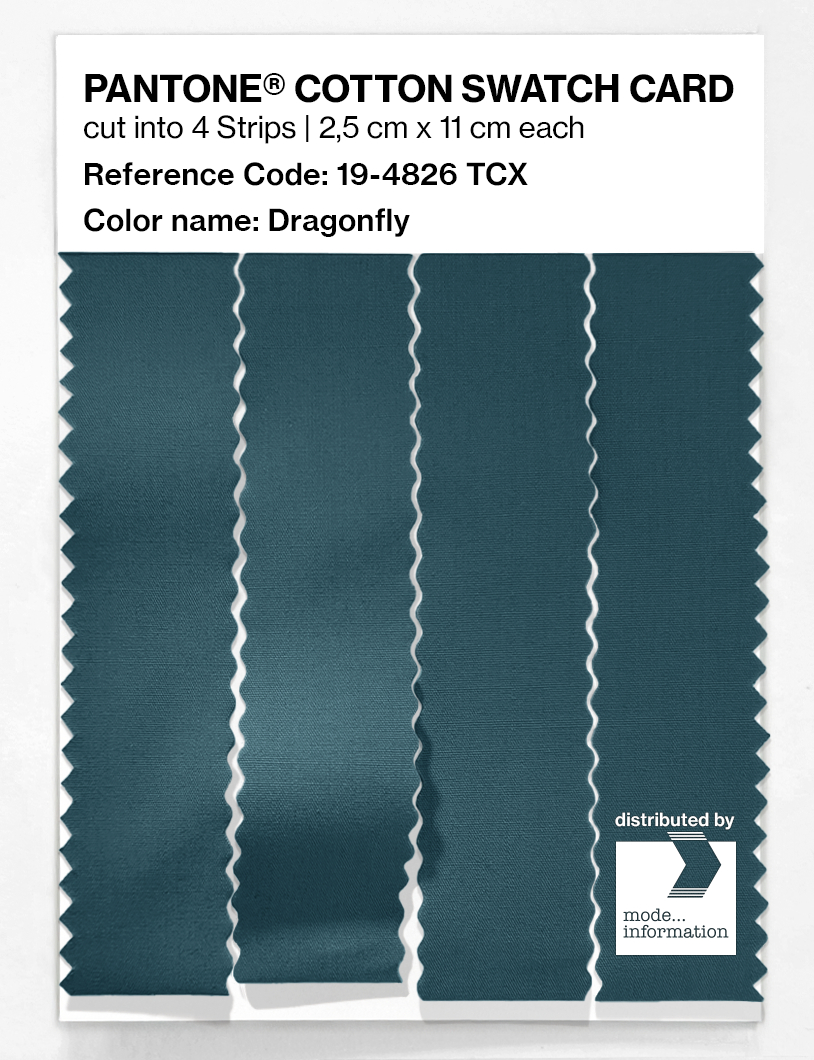 Artikelbild 3 des Artikels “PANTONE® COTTON SWATCH CARD 19-4826 TCX Dragonfly “