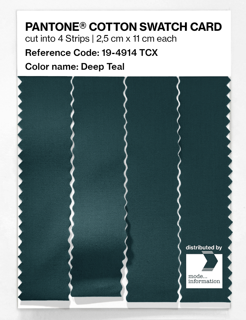 Artikelbild 3 des Artikels “PANTONE® COTTON SWATCH CARD 19-4914 TCX Deep Teal “