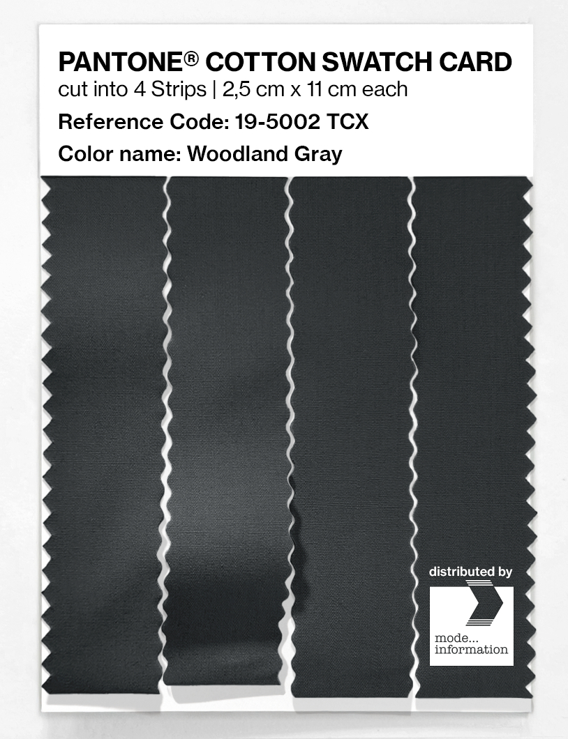 Artikelbild 3 des Artikels “PANTONE® COTTON SWATCH CARD 19-5002 TCX Woodland Gray “