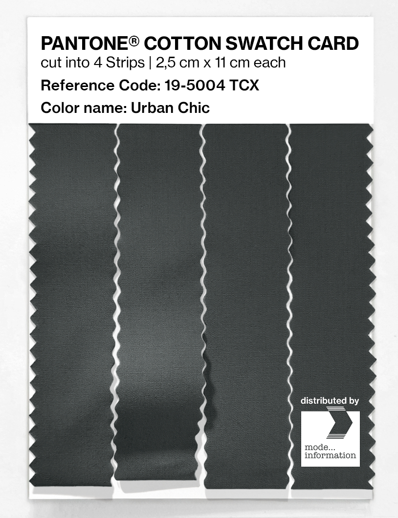 Product image 3 of the product “PANTONE® COTTON SWATCH CARD 19-5004 TCX Urban Chic ”