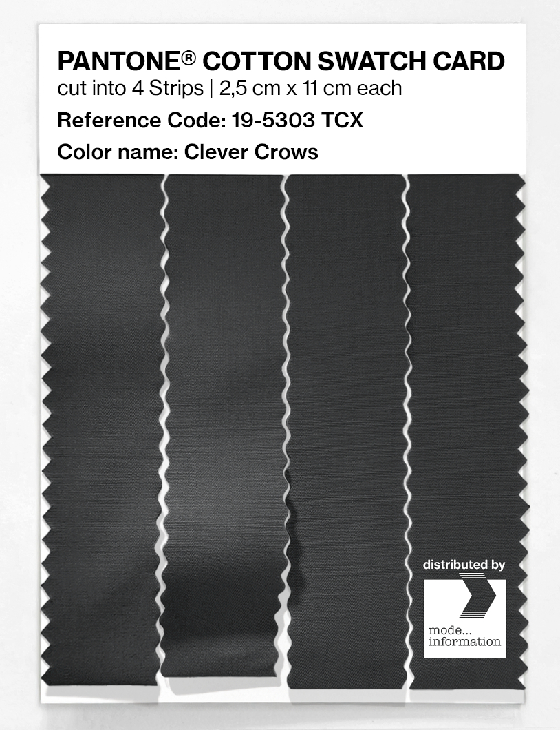 Artikelbild 3 des Artikels “PANTONE® COTTON SWATCH CARD 19-5303 TCX Clever Crows “