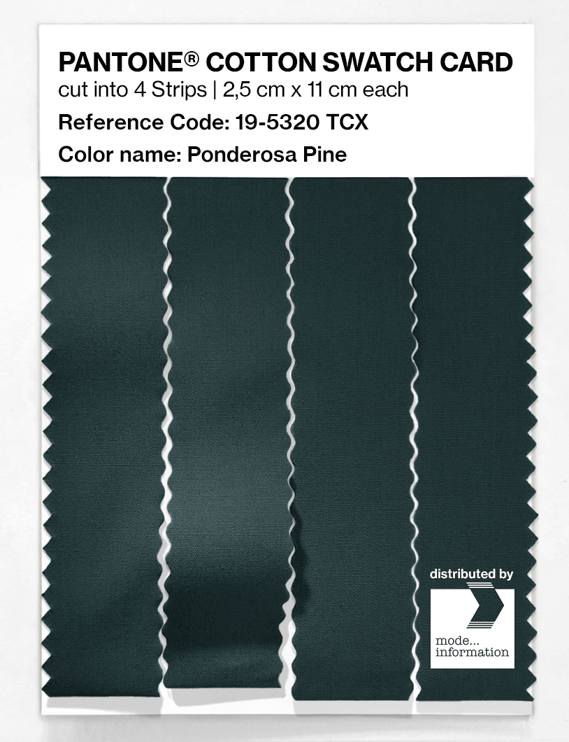 Product image 3 of the product “PANTONE® COTTON SWATCH CARD 19-5320 TCX Ponderosa Pine ”