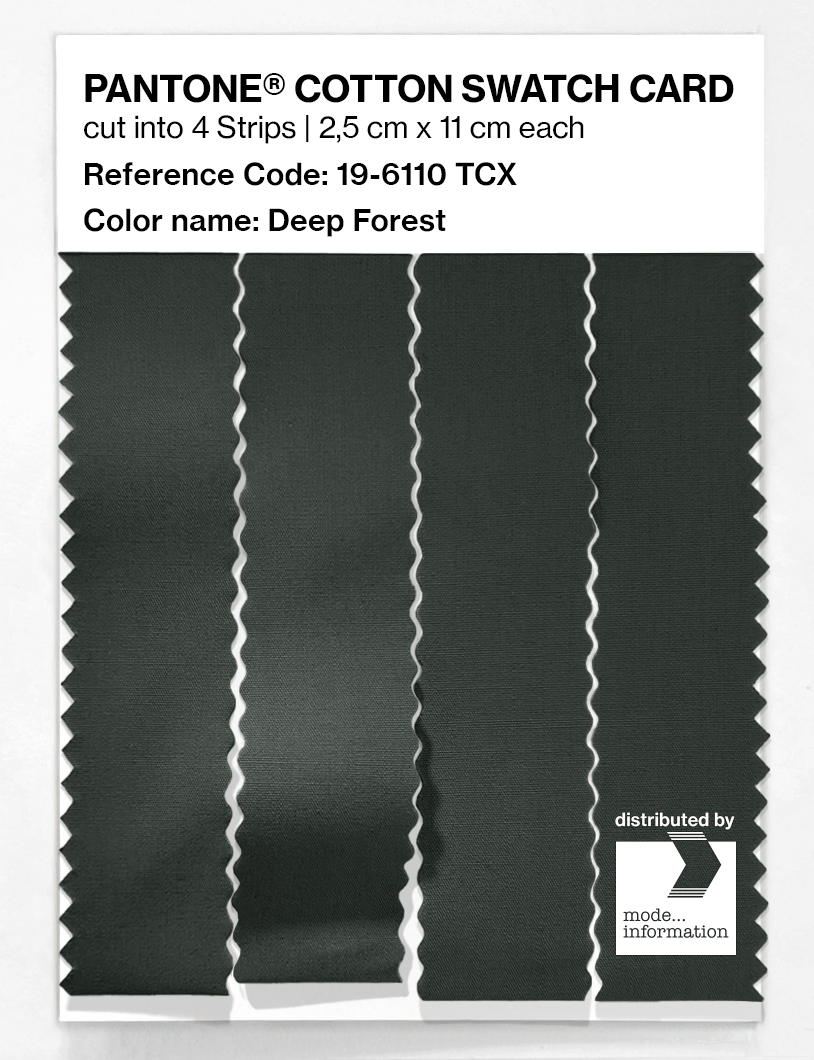 Artikelbild 3 des Artikels “PANTONE® COTTON SWATCH CARD 19-6110 TCX Deep Forest “