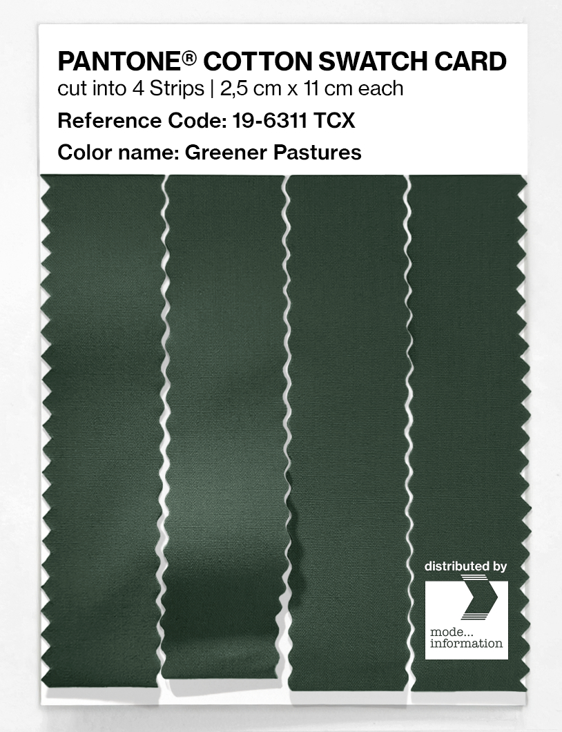 Artikelbild 3 des Artikels “PANTONE® COTTON SWATCH CARD 19-6311 TCX Greener Pastures “