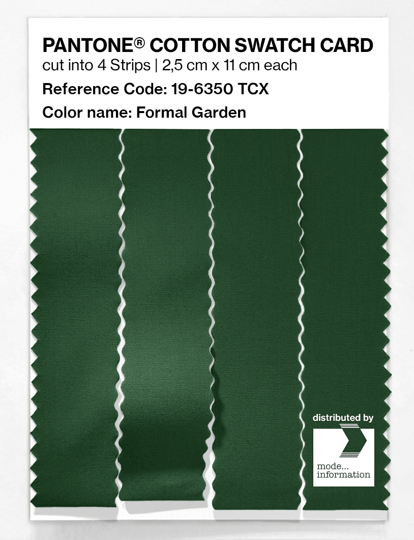 Artikelbild 3 des Artikels “PANTONE® COTTON SWATCH CARD 19-6350 TCX Formal Garden “