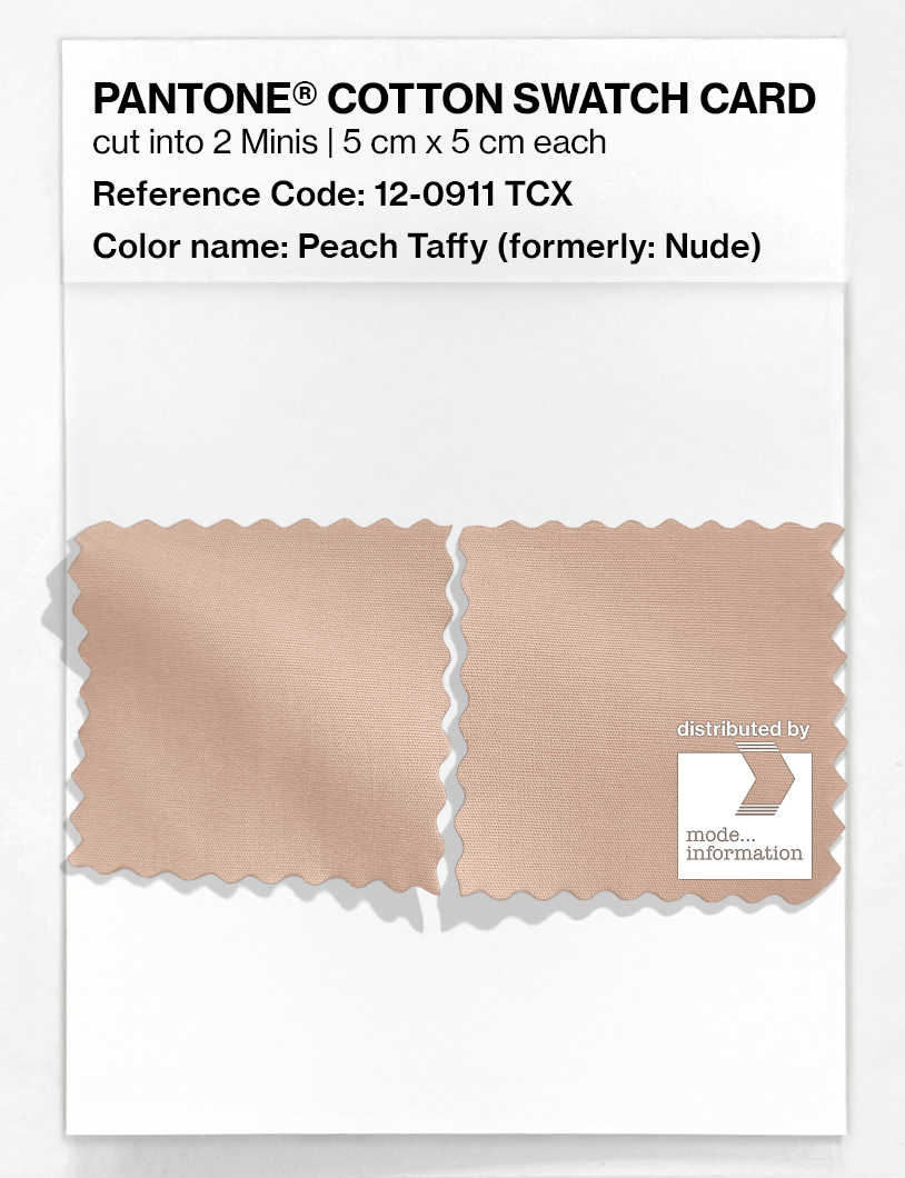 Product image 4 of the product “PANTONE® COTTON SWATCH CARD 12-0911 TCX Nude ”