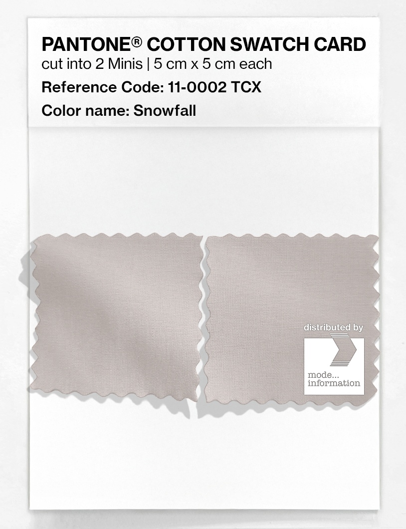 Artikelbild 4 des Artikels “PANTONE® COTTON SWATCH CARD 11-0002 TCX Snowfall “