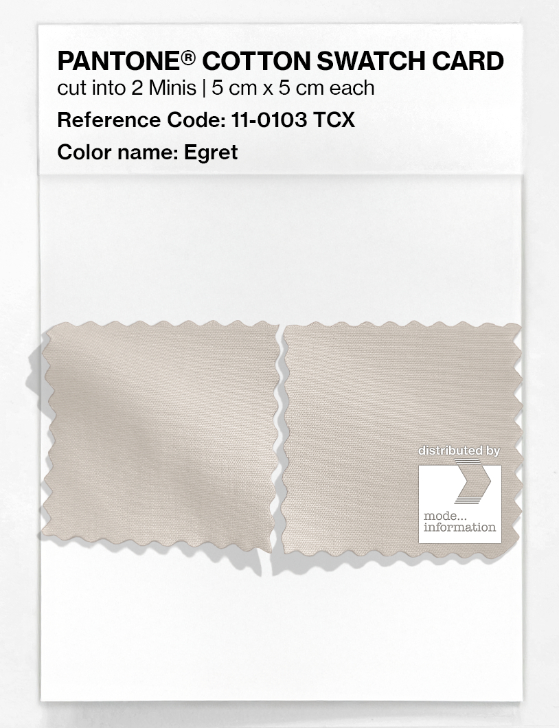 Artikelbild 4 des Artikels “PANTONE® COTTON SWATCH CARD 11-0103 TCX Egret “