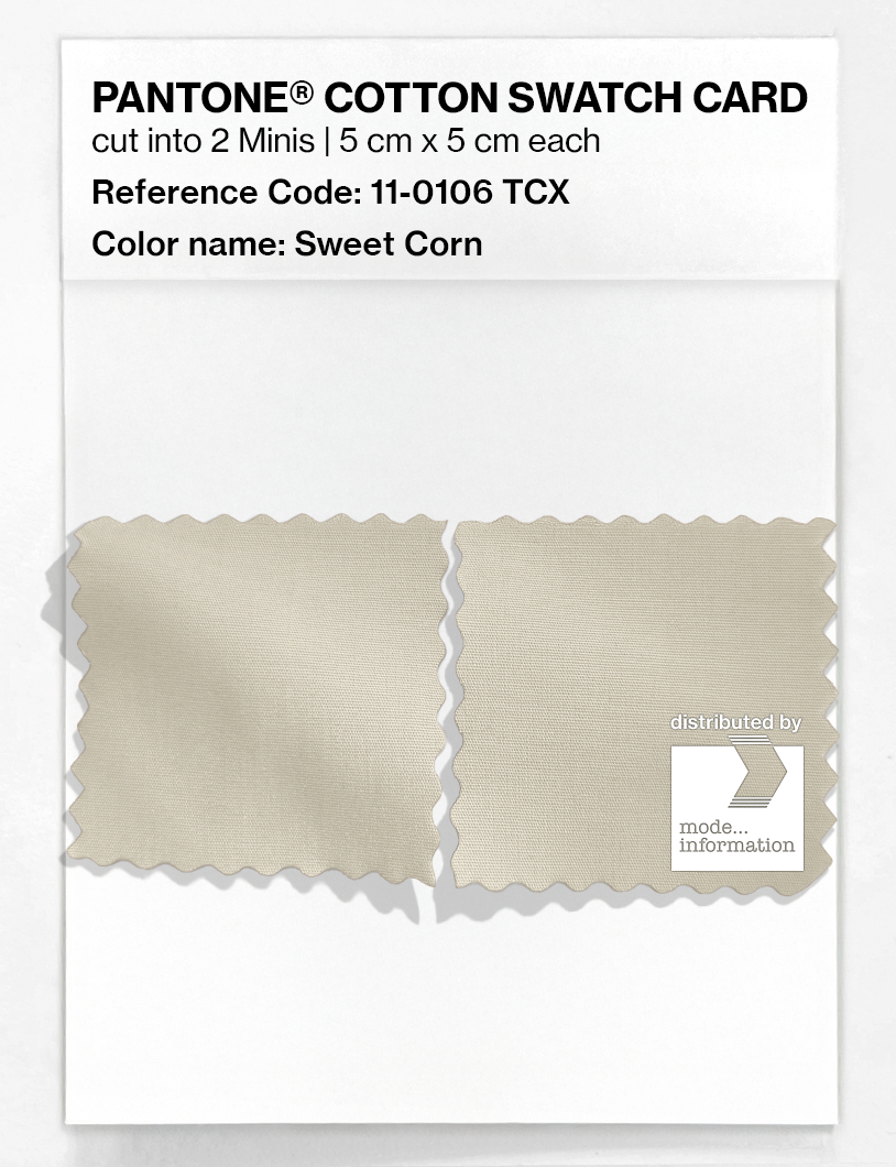 Artikelbild 4 des Artikels “PANTONE® COTTON SWATCH CARD 11-0106 TCX Sweet Corn “