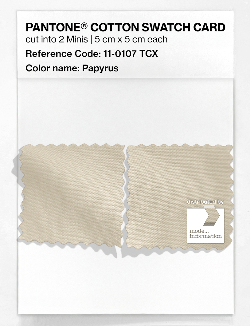 Artikelbild 4 des Artikels “PANTONE® COTTON SWATCH CARD 11-0107 TCX Papyrus “