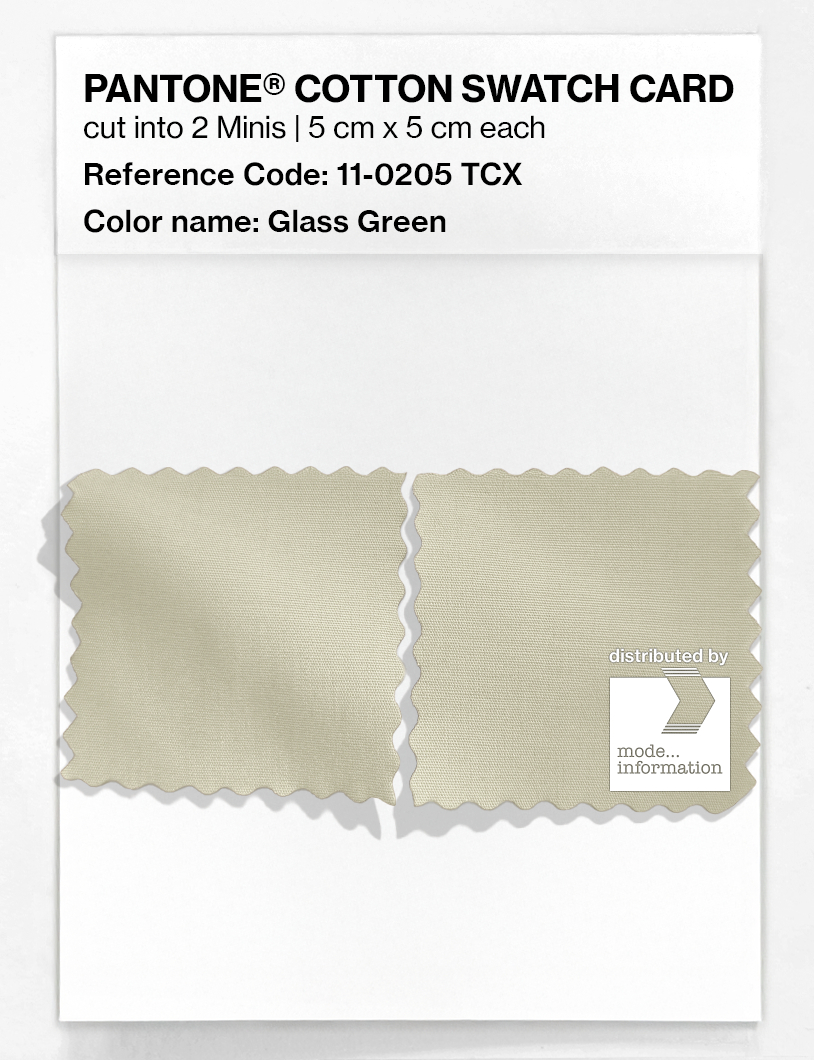 Artikelbild 4 des Artikels “PANTONE® COTTON SWATCH CARD 11-0205 TCX Glass Green “