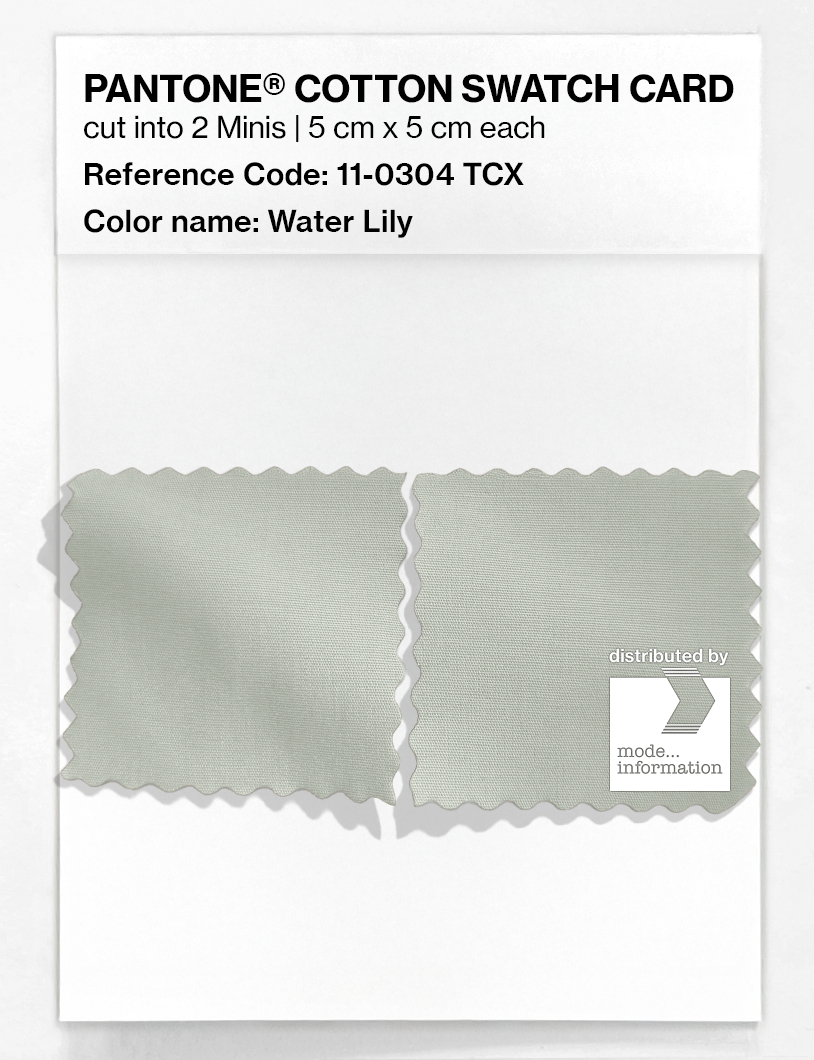 Product image 4 of the product “PANTONE® COTTON SWATCH CARD 11-0304 TCX Water Lily ”
