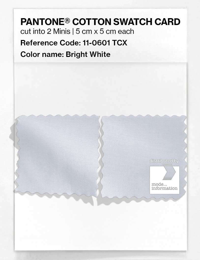 Product image 4 of the product “PANTONE® COTTON SWATCH CARD 11-0601 TCX Bright White ”