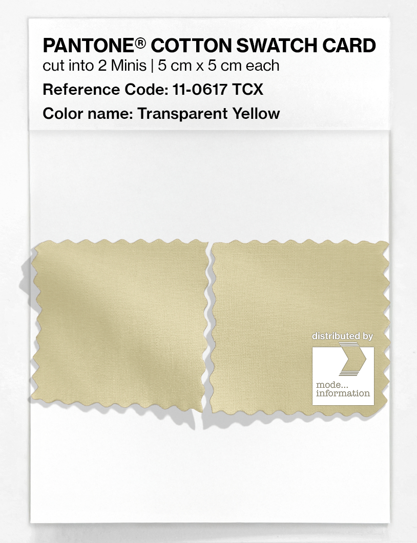 Artikelbild 4 des Artikels “PANTONE® COTTON SWATCH CARD 11-0617 TCX Transparent Yellow “