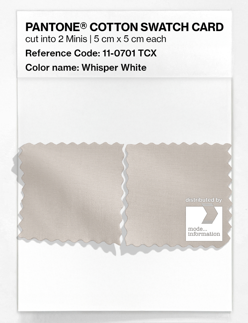 Artikelbild 4 des Artikels “PANTONE® COTTON SWATCH CARD 11-0701 TCX Whisper White “