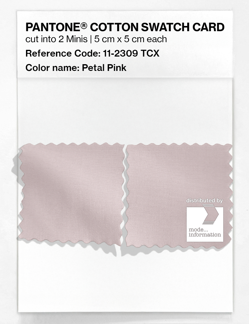 Product image 4 of the product “PANTONE® COTTON SWATCH CARD 11-2309 TCX Petal Pink ”
