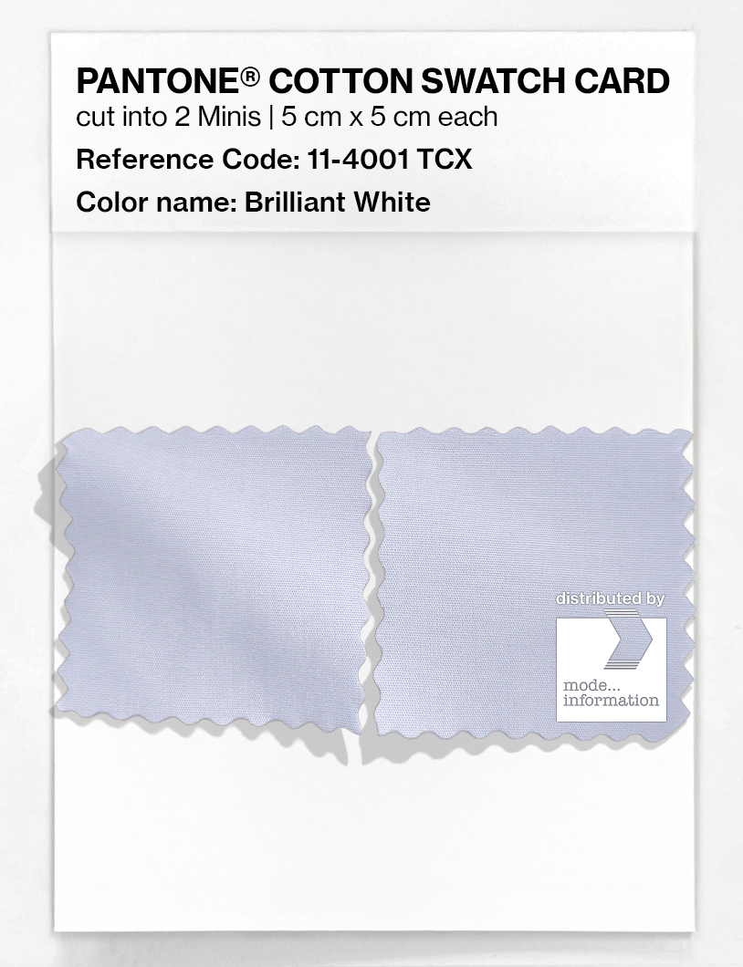 Artikelbild 4 des Artikels “PANTONE® COTTON SWATCH CARD 11-4001 TCX Brilliant White “