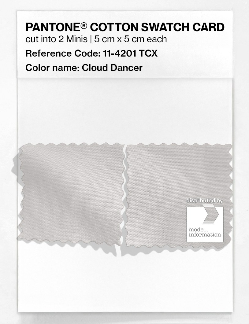 Artikelbild 4 des Artikels “PANTONE® COTTON SWATCH CARD 11-4201 TCX Cloud Dancer “