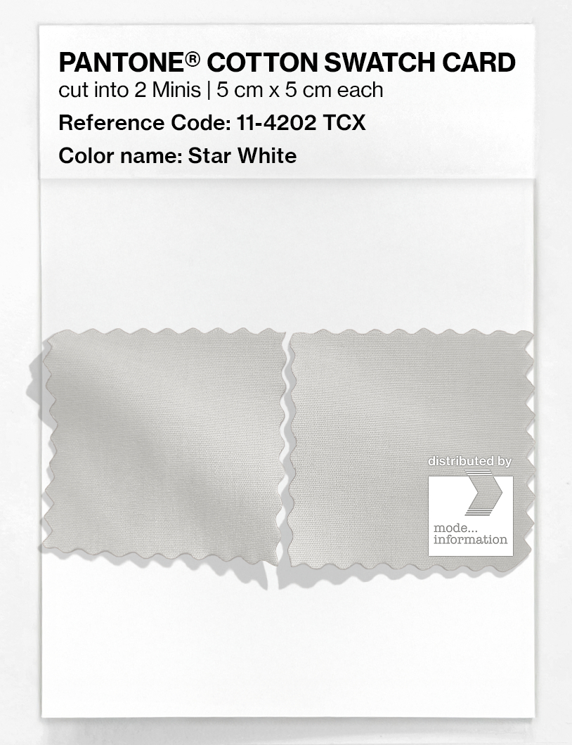 Artikelbild 4 des Artikels “PANTONE® COTTON SWATCH CARD 11-4202 TCX Star White “