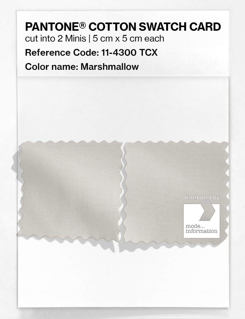 Artikelbild 4 des Artikels “PANTONE® COTTON SWATCH CARD 11-4300 TCX Marshmallow “