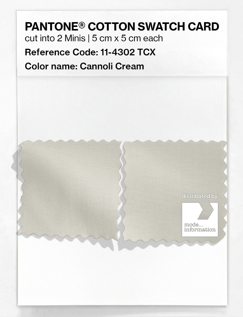 Artikelbild 4 des Artikels “PANTONE® COTTON SWATCH CARD 11-4302 TCX Cannoli Cream “