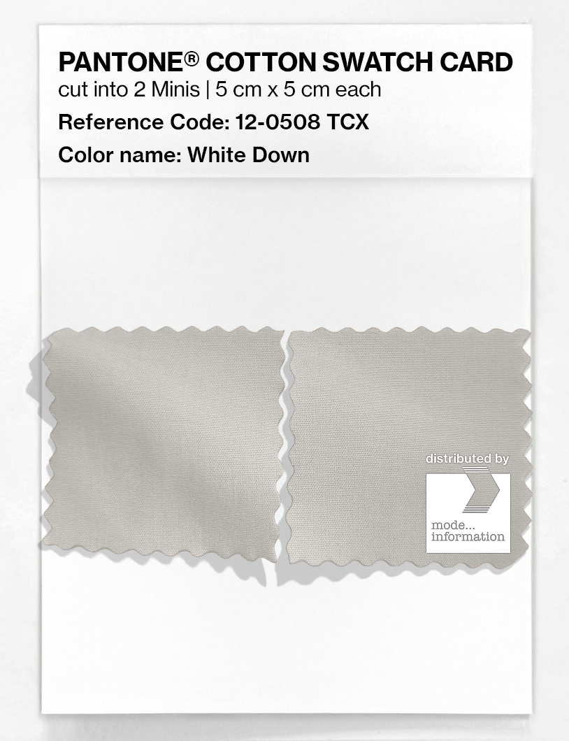 Artikelbild 4 des Artikels “PANTONE® COTTON SWATCH CARD 12-0508 TCX White Down “