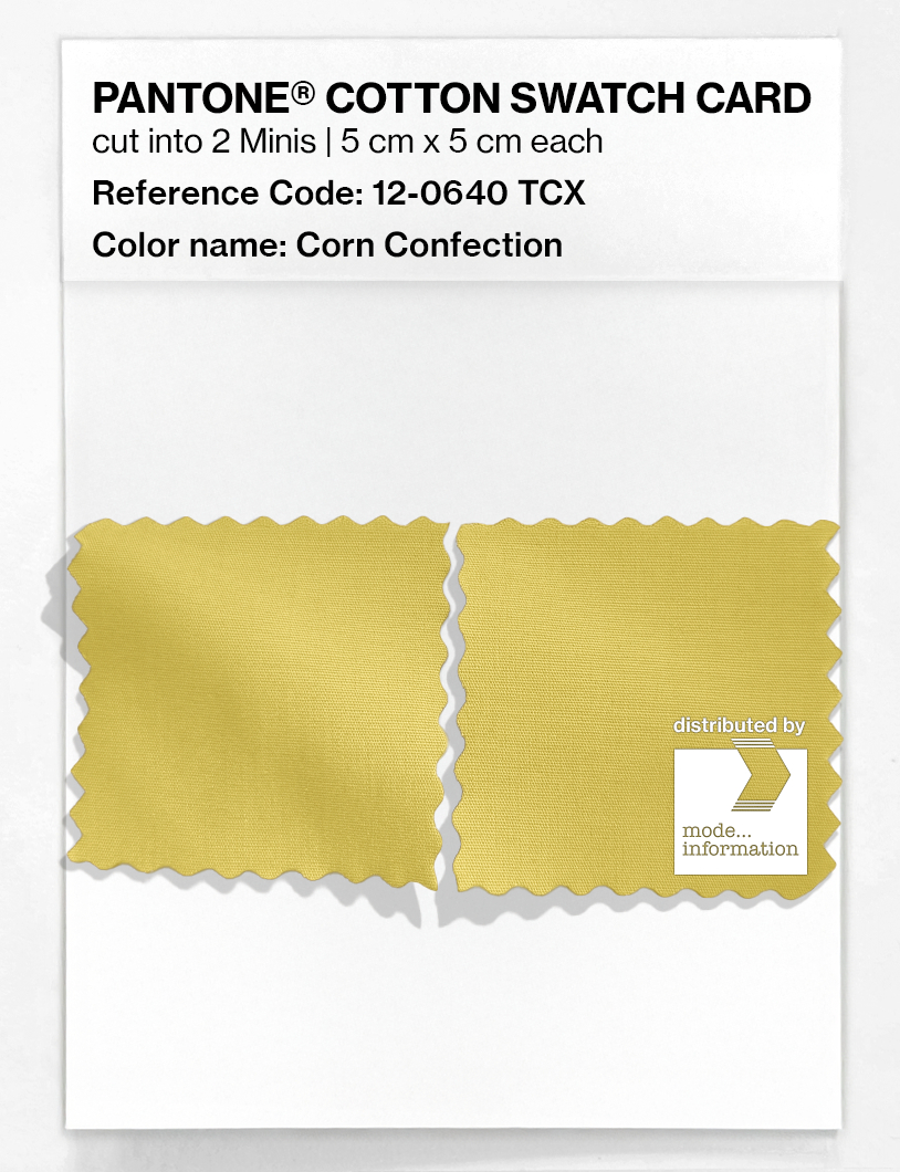 Artikelbild 4 des Artikels “PANTONE® COTTON SWATCH CARD 12-0640 TCX Corn Confection “