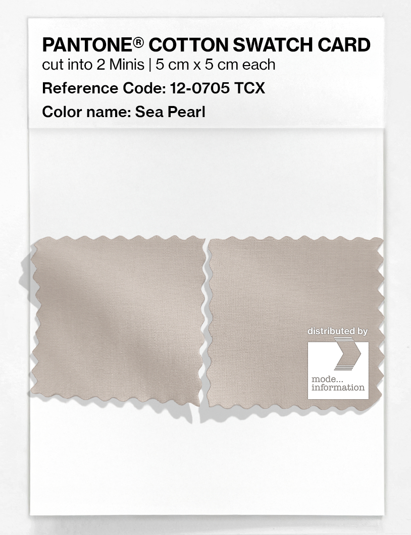 Artikelbild 4 des Artikels “PANTONE® COTTON SWATCH CARD 12-0705 TCX Sea Pearl “