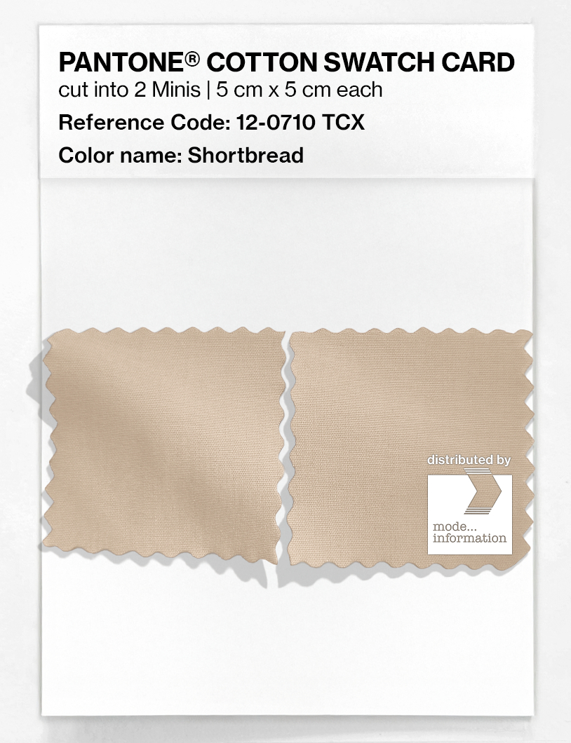 Product image 4 of the product “PANTONE® COTTON SWATCH CARD 12-0710 TCX Shortbread ”