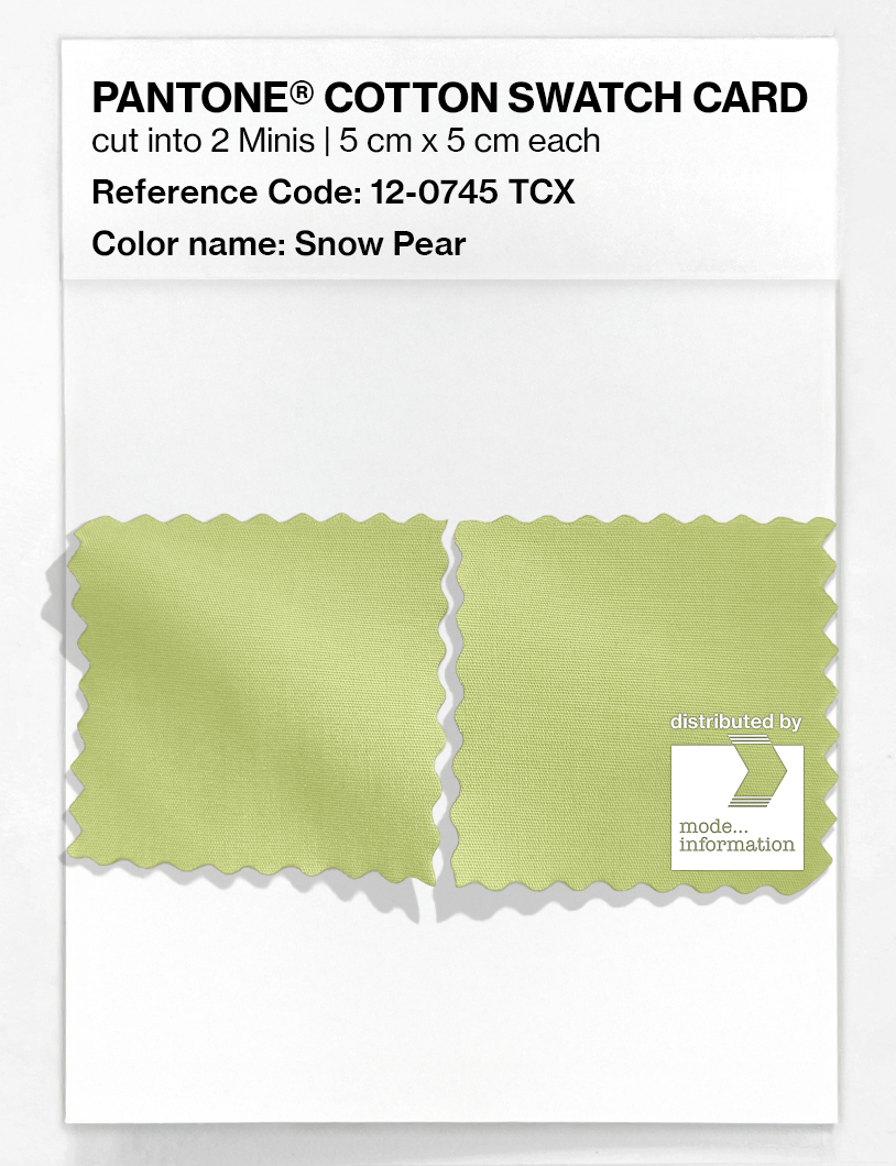 Artikelbild 4 des Artikels “PANTONE® COTTON SWATCH CARD 12-0745 TCX Snow Pear “