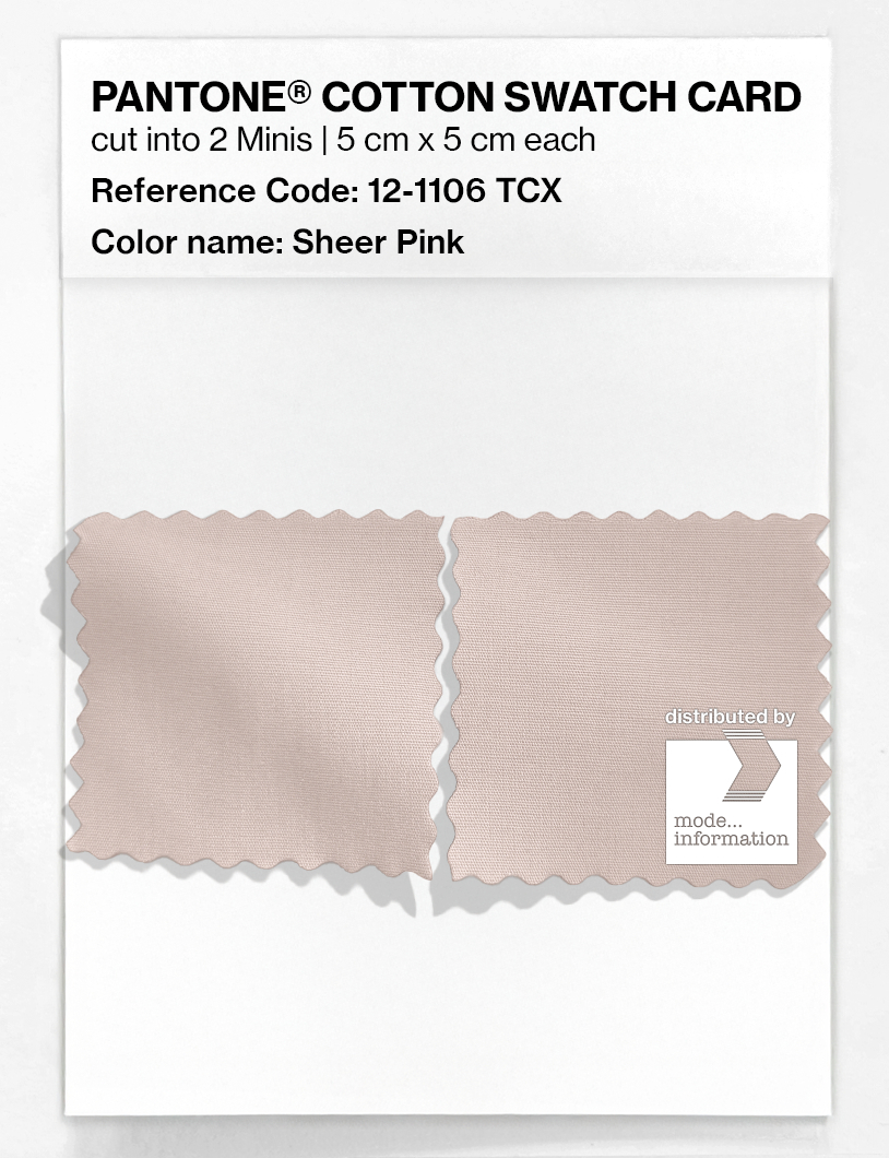 Artikelbild 4 des Artikels “PANTONE® COTTON SWATCH CARD 12-1106 TCX Sheer Pink “