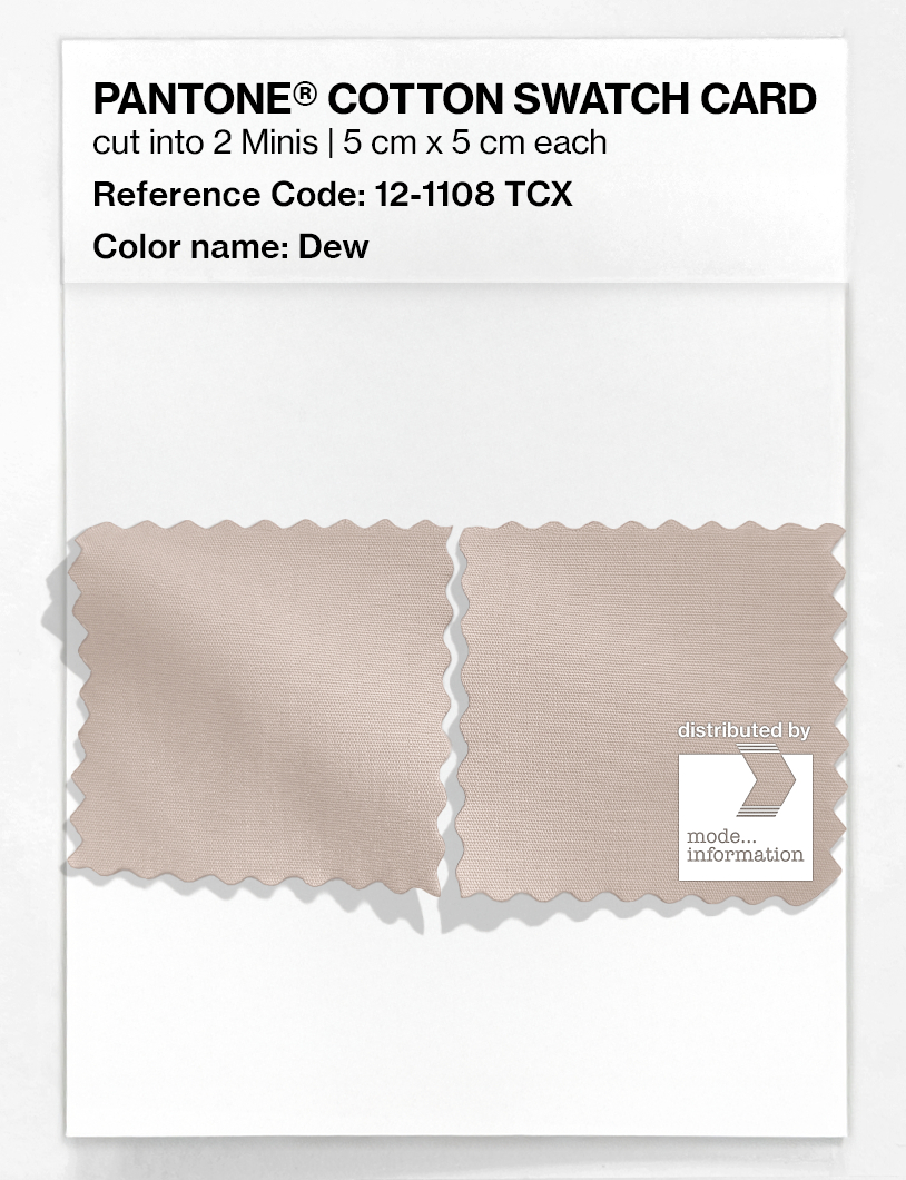 Product image 4 of the product “PANTONE® COTTON SWATCH CARD 12-1108 TCX Dew ”