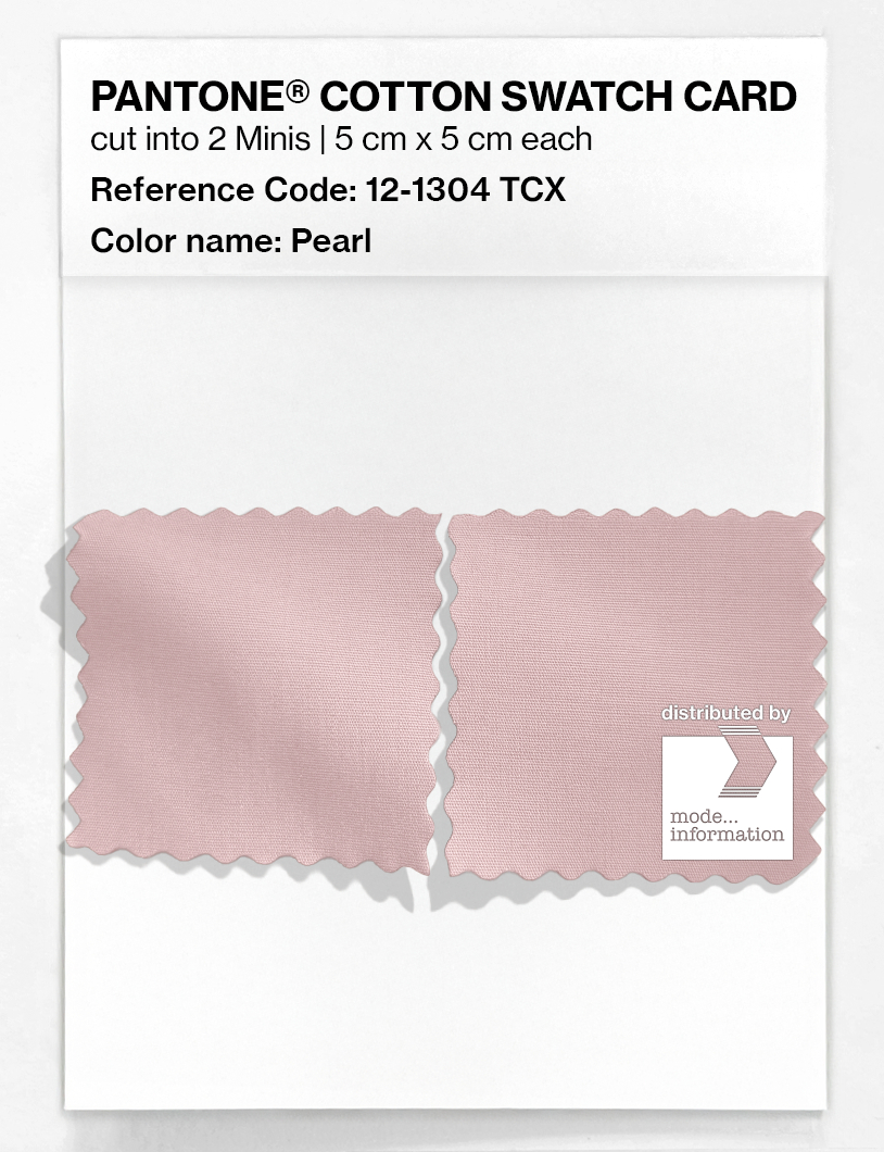 Product image 4 of the product “PANTONE® COTTON SWATCH CARD 12-1304 TCX Pearl ”