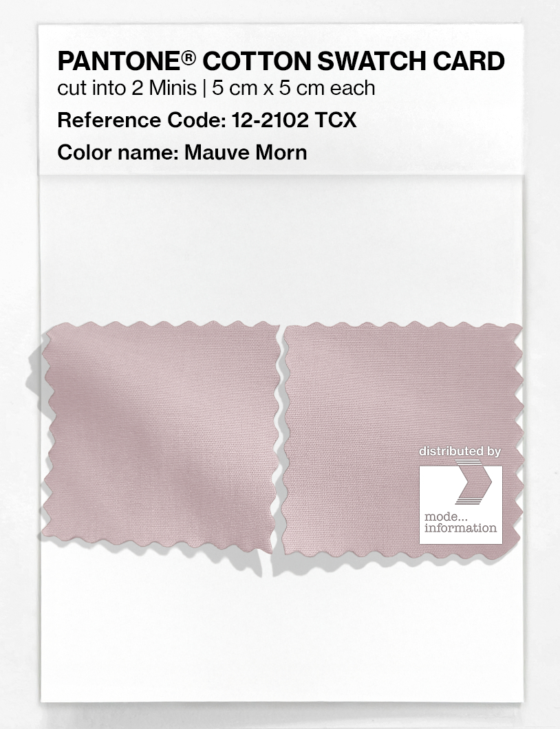 Product image 4 of the product “PANTONE® COTTON SWATCH CARD 12-2102 TCX Mauve Morn ”