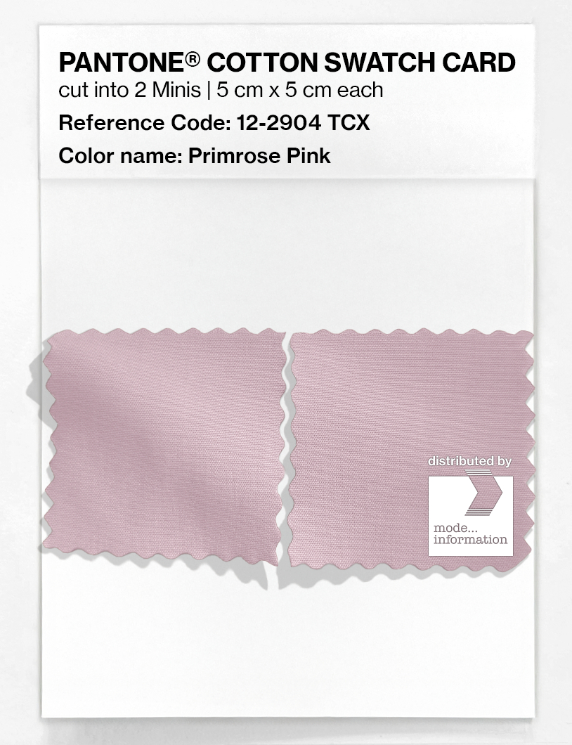 Product image 4 of the product “PANTONE® COTTON SWATCH CARD 12-2904 TCX Primrose Pink ”