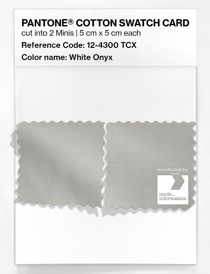 Artikelbild 4 des Artikels “PANTONE® COTTON SWATCH CARD 12-4300 TCX White Onyx “