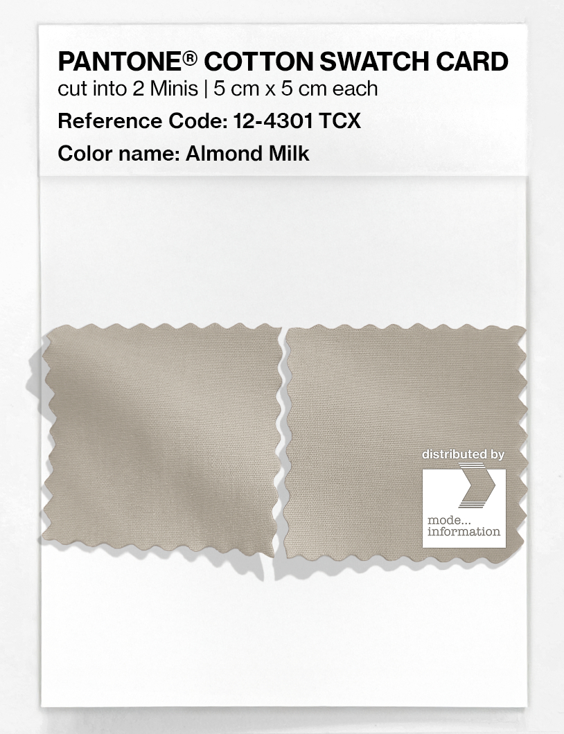 Artikelbild 4 des Artikels “PANTONE® COTTON SWATCH CARD 12-4301 TCX Almond Milk “
