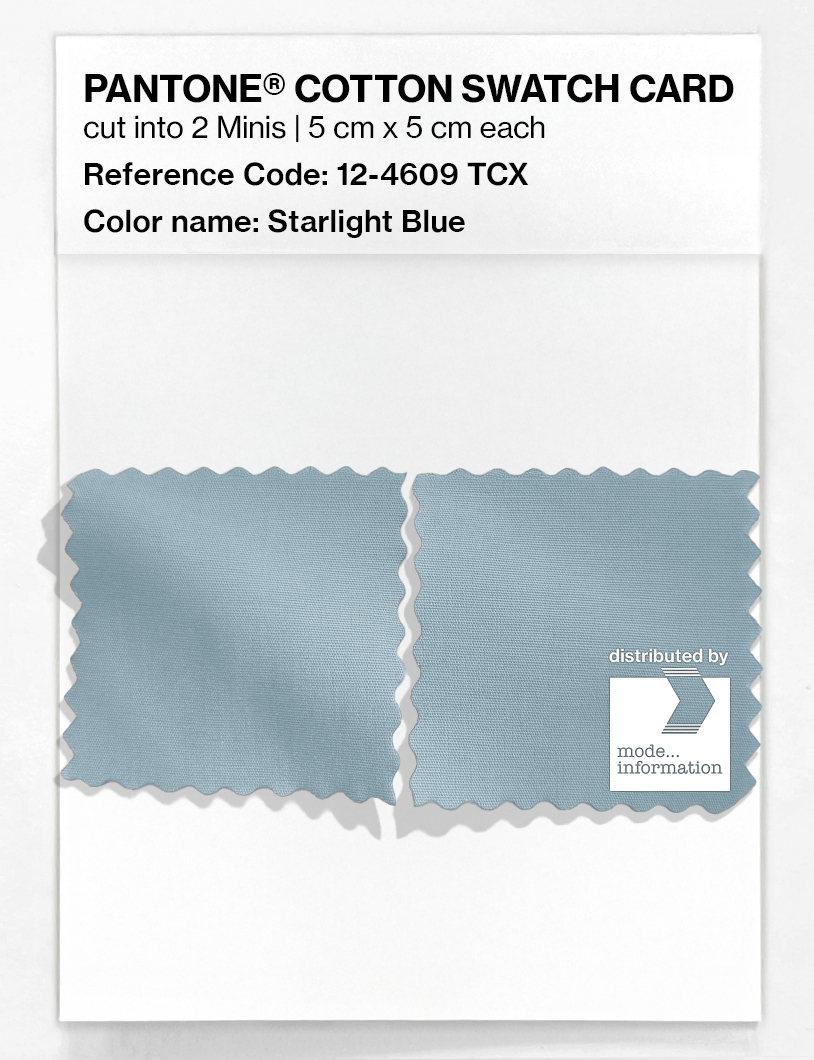 Product image 4 of the product “PANTONE® COTTON SWATCH CARD 12-4609 TCX Starlight Blue ”