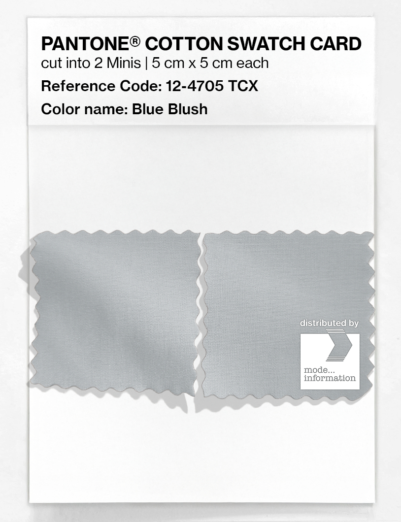 Artikelbild 4 des Artikels “PANTONE® COTTON SWATCH CARD 12-4705 TCX Blue Blush “