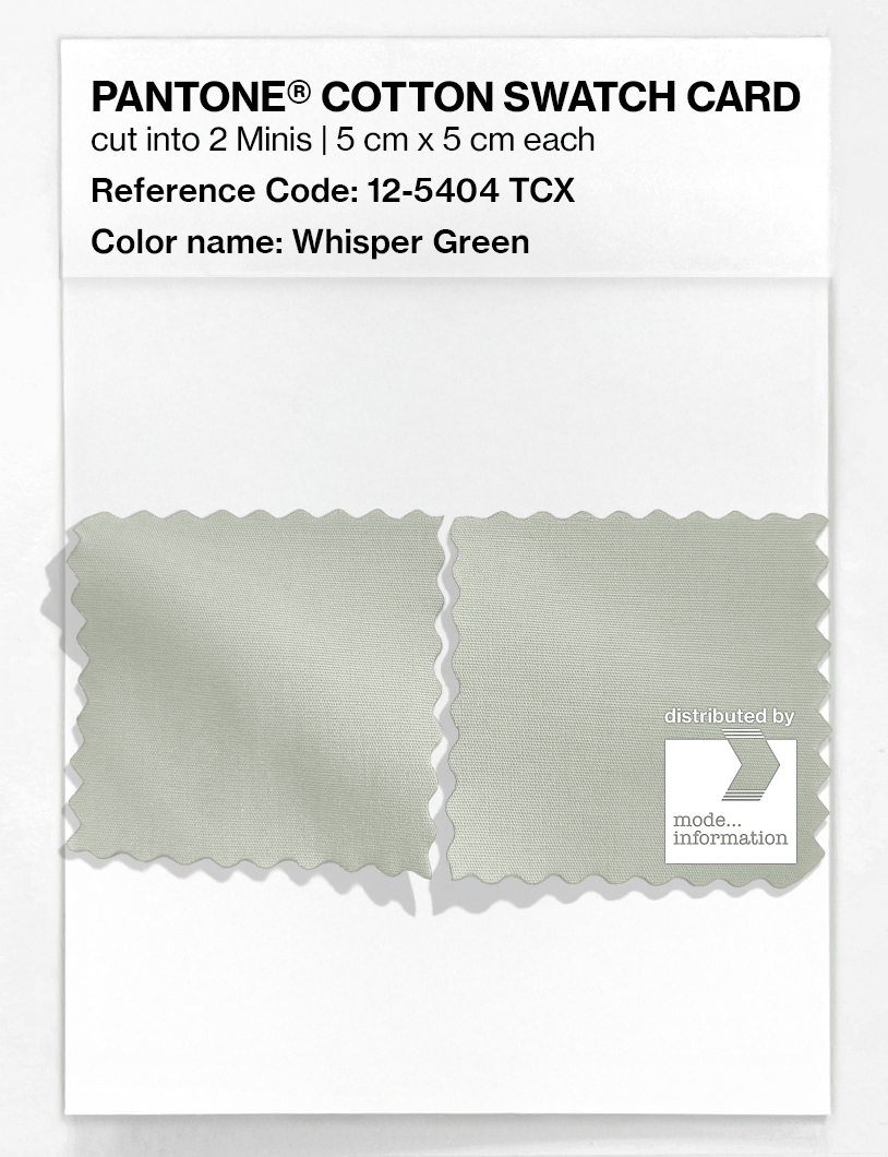 Product image 4 of the product “PANTONE® COTTON SWATCH CARD 12-5404 TCX Whisper Green ”