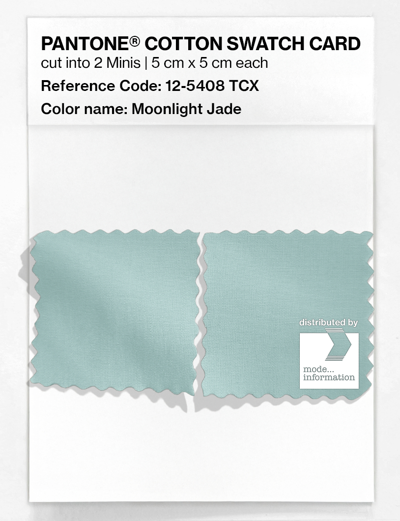 Artikelbild 4 des Artikels “PANTONE® COTTON SWATCH CARD 12-5408 TCX Moonlight Jade “