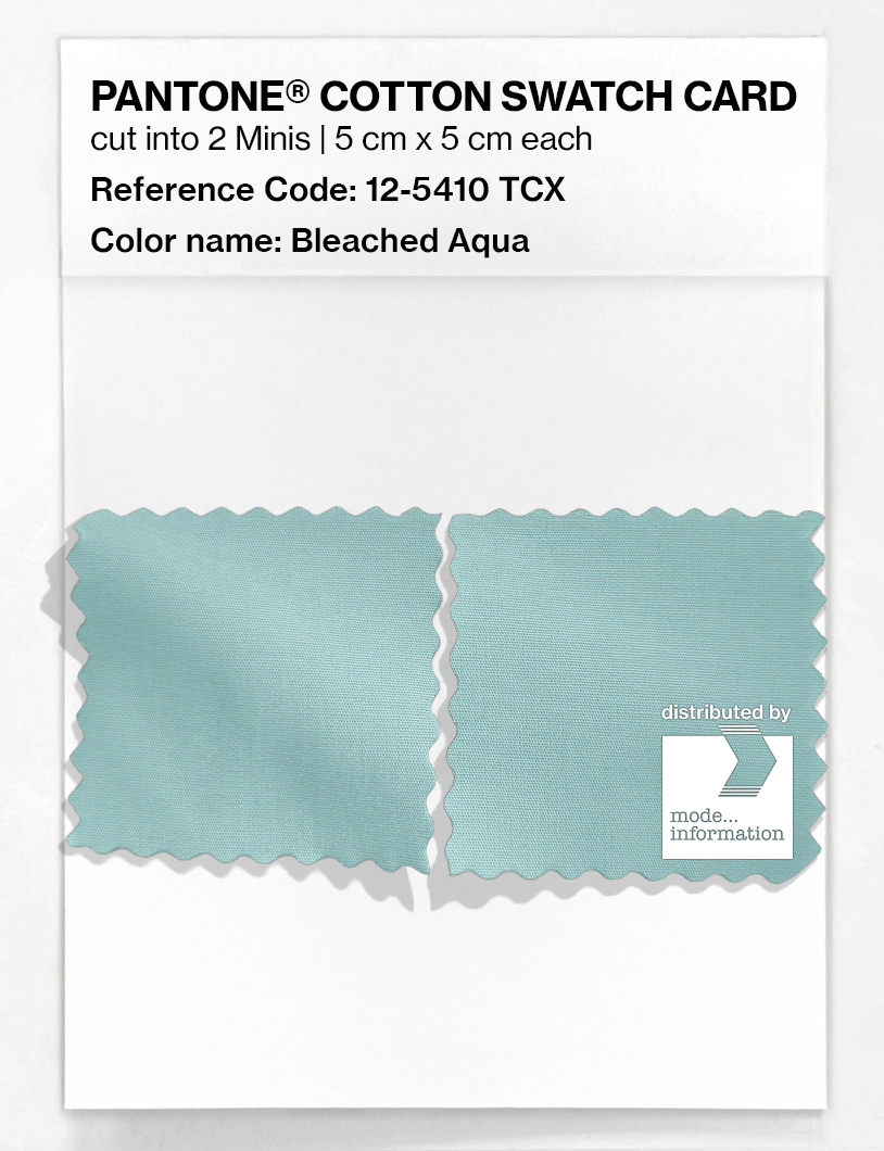 Artikelbild 4 des Artikels “PANTONE® COTTON SWATCH CARD 12-5410 TCX Bleached Aqua “
