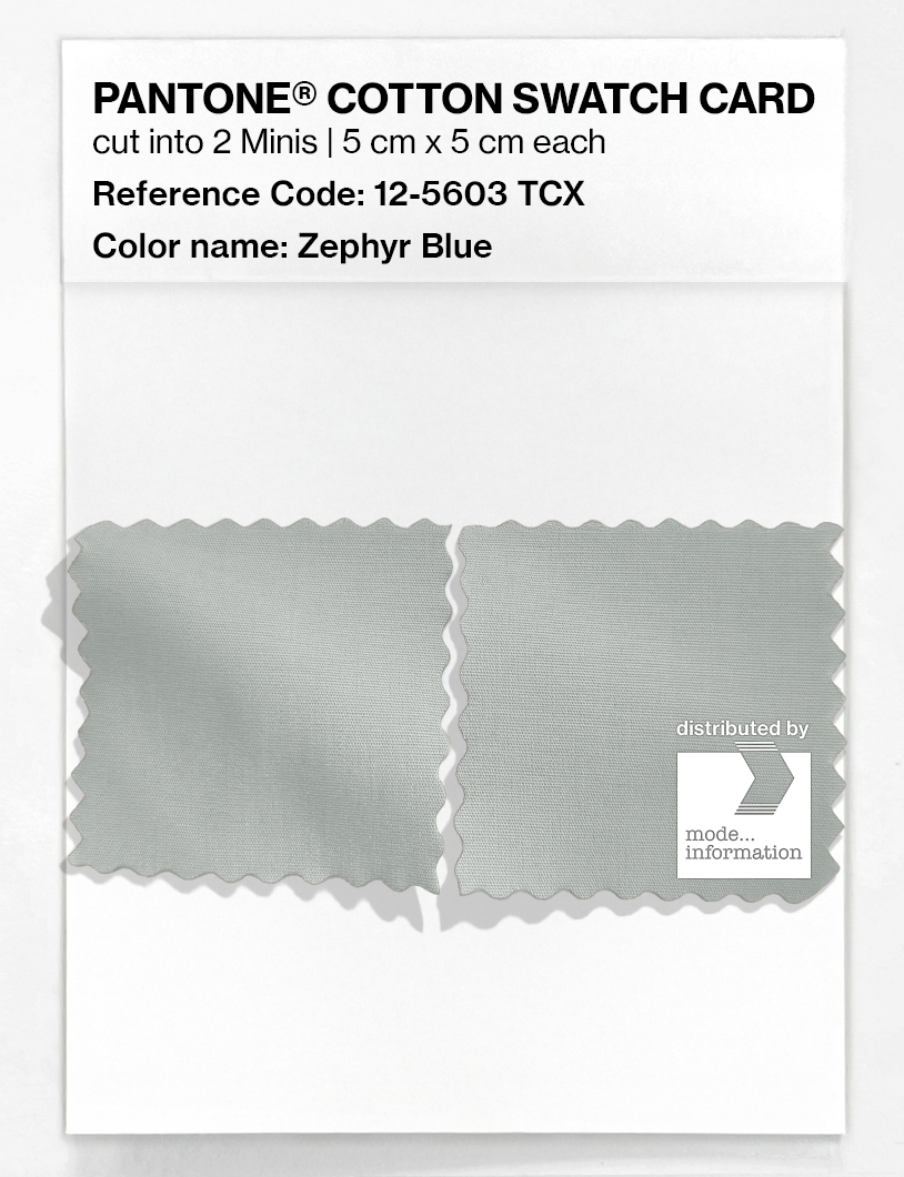Artikelbild 4 des Artikels “PANTONE® COTTON SWATCH CARD 12-5603 TCX Zephyr Blue “