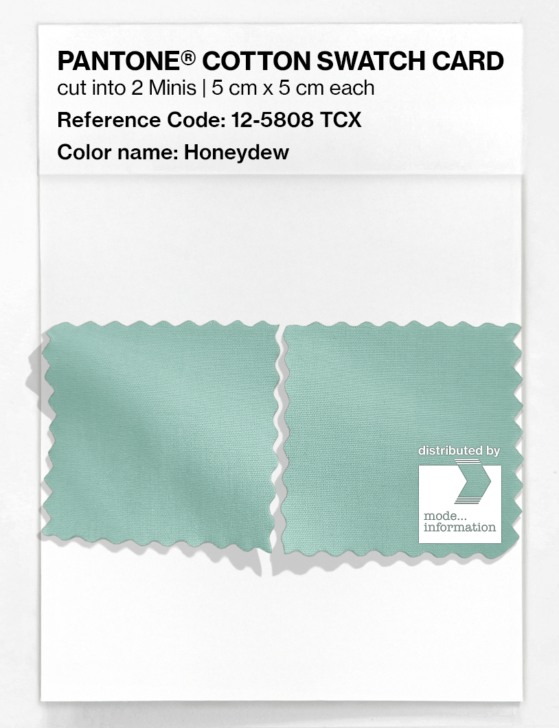 Product image 4 of the product “PANTONE® COTTON SWATCH CARD 12-5808 TCX Honeydew ”