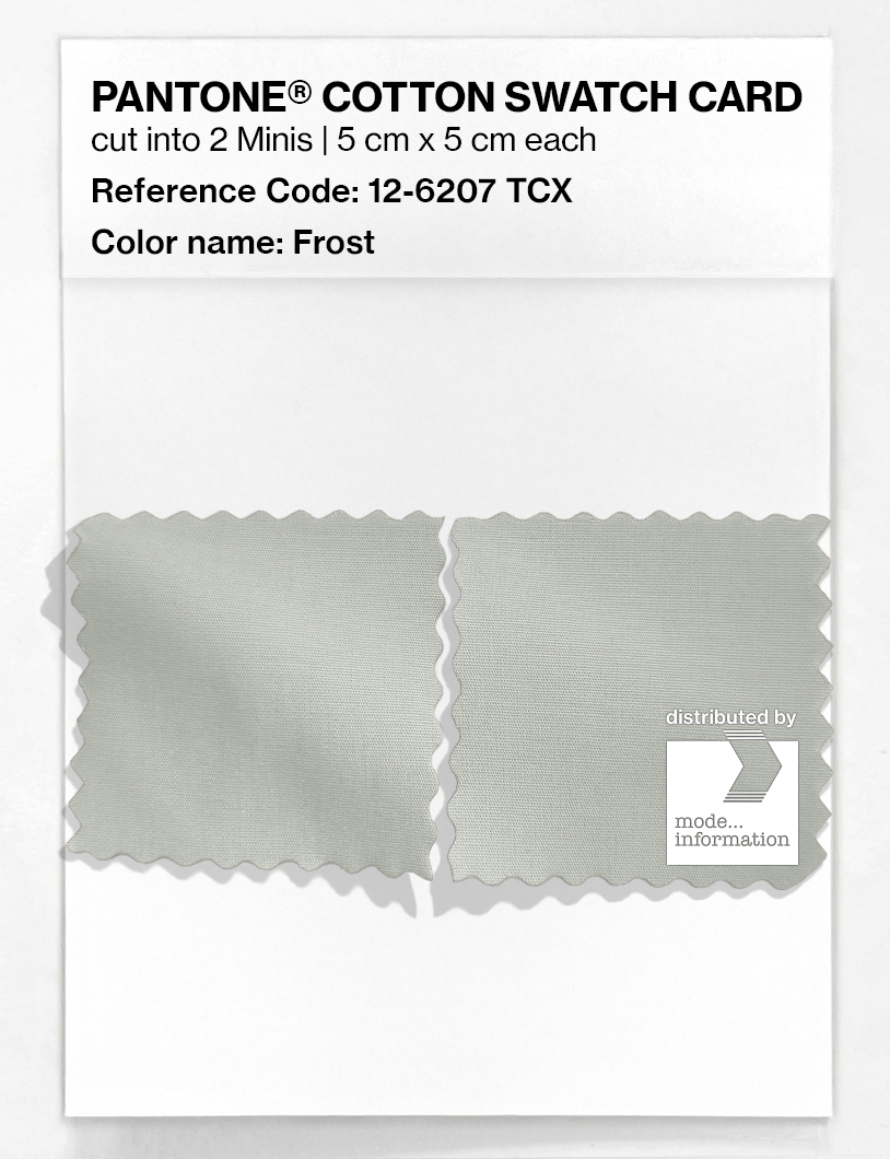 Product image 4 of the product “PANTONE® COTTON SWATCH CARD 12-6207 TCX Frost ”