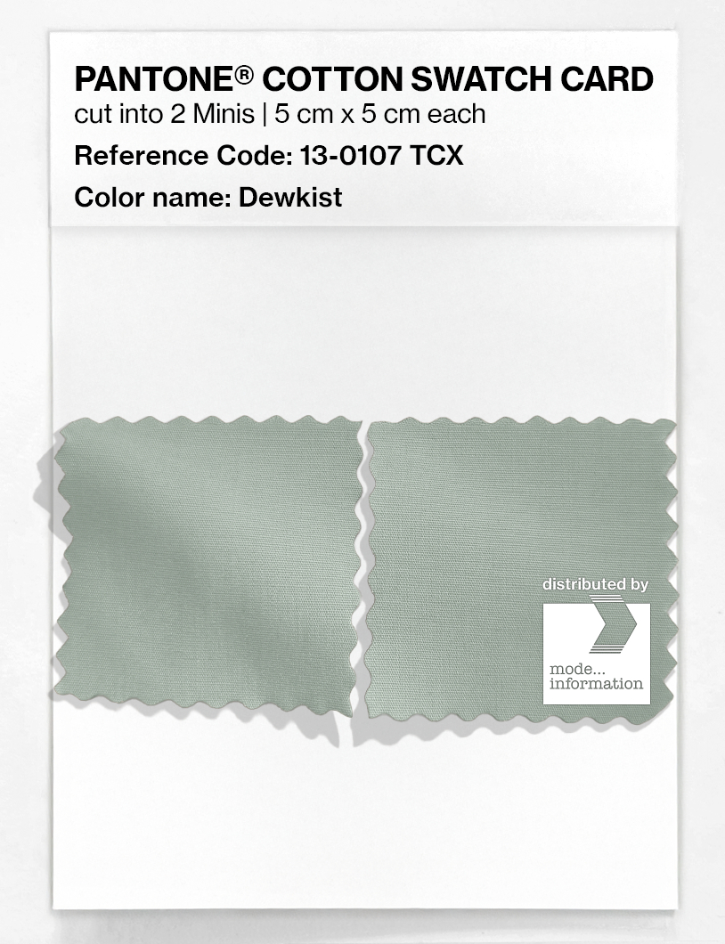 Product image 4 of the product “PANTONE® COTTON SWATCH CARD 13-0107 TCX Dewkist ”