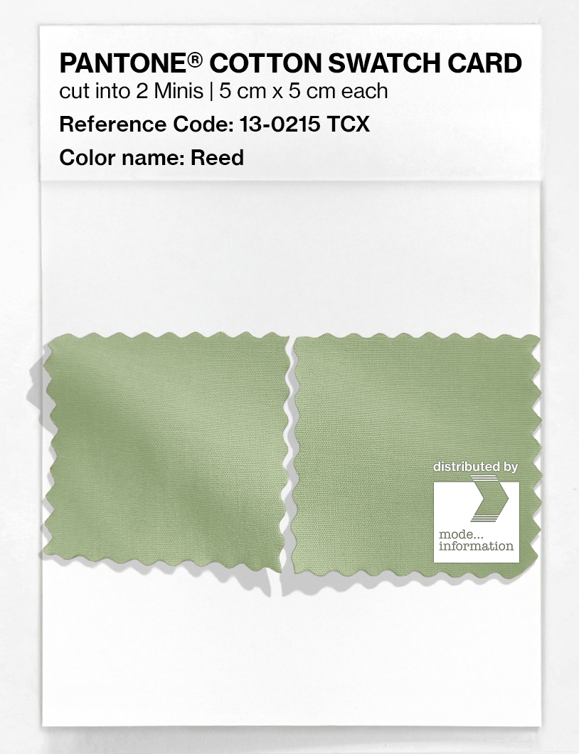 Product image 4 of the product “PANTONE® COTTON SWATCH CARD 13-0215 TCX Reed ”