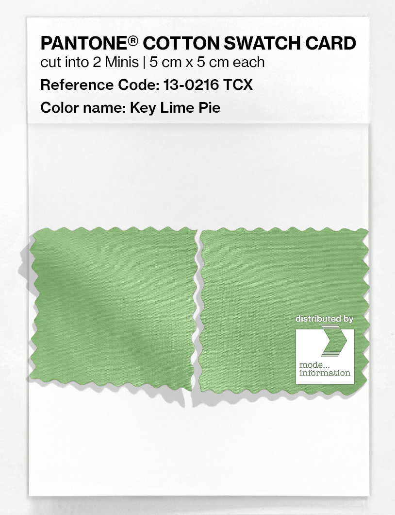 Artikelbild 4 des Artikels “PANTONE® COTTON SWATCH CARD 13-0216 TCX Key Lime Pie “