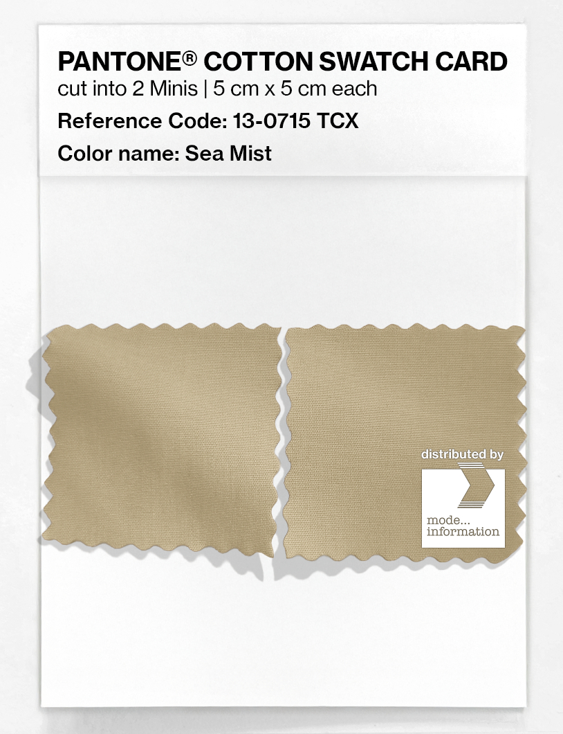 Product image 4 of the product “PANTONE® COTTON SWATCH CARD 13-0715 TCX Sea Mist ”
